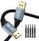 Adoreen - Cavo DisplayPort da 15,2 m, 4K DP per 4K 60Hz 2K 120Hz 1080p @240Hz 165Hz 144Hz, DP 1.2 Display Port DP a DP compatibile 3D, laptop, PC TV, monitor di gioco con 5 fascette in velcro