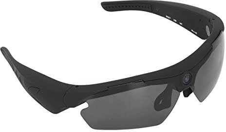 Zunate Occhiali per Fotocamera Indossabili per Uomo Donna, Occhiali da Sole Video Intelligenti 1080P Registrazione Video Full HD Occhiali per Fotocamera con Lenti Polarizzate per Ciclismo Guida(Nero)