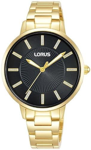 LORUS Damen-Uhr Quarz Edelstahl mit Metallband,Silber