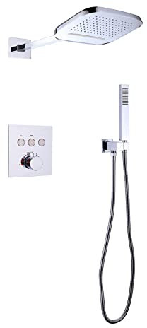 XJTNLB Colonna Doccia Termostatico Miscelatore Doccia Incasso Set Doccia con Soffione e Doccetta