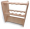 Rod Rack - Supporto per canna da pesca, 10 canne in legno, 37 x 39 x 21 cm