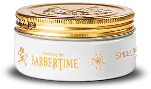 Spider Pomade (150ml) Wasserbasiert | Flexibler Halt | Hoher Glanz | Mit Keratin & Rizinusöl | Duft: Ambroxid & Cashmeran | Leicht auswaschbar & ohne Rückstände