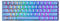 GK61 Tastiera meccanica da gioco, 61 tasti, multicolore, illuminata RGB, retroilluminata a LED, cablata, programmabile, per PC/Mac Gamer (meccanica Gateron, nera, blu)
