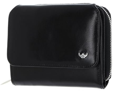 Golden Head Colorado RFID Protect Zipped Billfold Coin Wallet Black