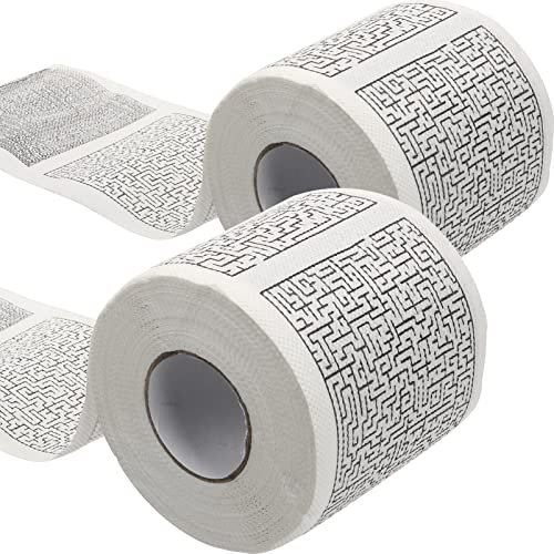 Zerodeko 2rouleaux Roulette Toilette Imprimé Motif Créatif Hygiénique Pulpes Pour Salle De Bain Et Humour