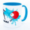 Tischtennis Tasse mit Name personalisiert Becher Geschenkidee Tischtennisspieler Geschenk für Trainer Spieler Geburtstag Equipment Gadget Zubehör Lustig Kinder Profi Deko Mann Frau Keramik 330 ml
