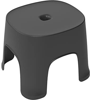 Sharplace Tabouret de Salle de Bain siège de Douche Multifonctionnel Portable Stable Chaussure Tabouret à Langer Banc de Douche pour Salon Salle de Bain Chevet, Noir