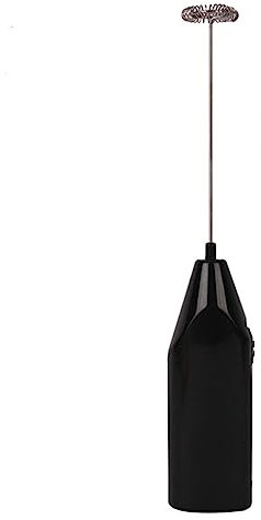 Handheld Milk Frother Coffee and Cappuccino Mixer, Mini Portable Milk Foam Maker, Electric Milk Frother, Milkshake Whisk Foamer for Latte, Iced Coffee, Hot Chocolate, Black
