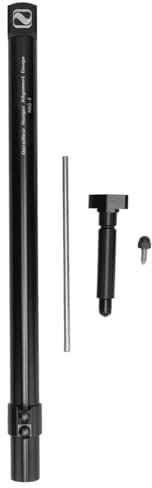 400mm / 15.75in Derailleur Hanger Alignment Gauge, Bicycle Derailleur Hanger Alignment Gauge Tool, Bike Rear Derailleur Correction Wrench Aluminium Alloy Bicycle Leveling Tool (Black)