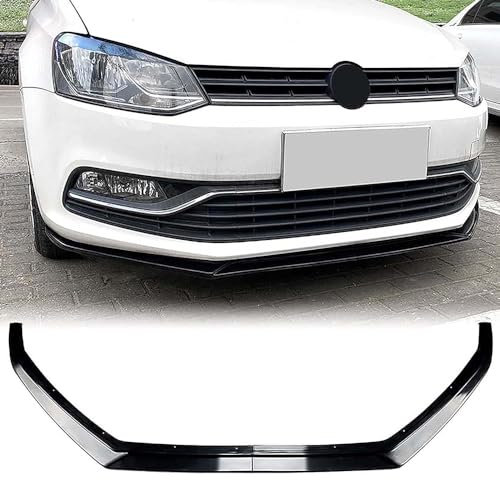 Auto Frontspoiler für VW Polo 6R 6C 2009 2010 2011 2012 2013 2014 2015 2016 2017, Front Stoßfänger Lippe FrontstoßStange Spoiler Antikollisions Frontlippe Spoilerlippe Body Kit
