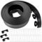 Kalolary Flexible Lawn Edging Garden Edging, Plastic Landscape Edging Border with 36 U Spikes, 3 Connector, 12M Long 10 CM Tall Landscape Edging for Garden, Flower Beds, and Lawn