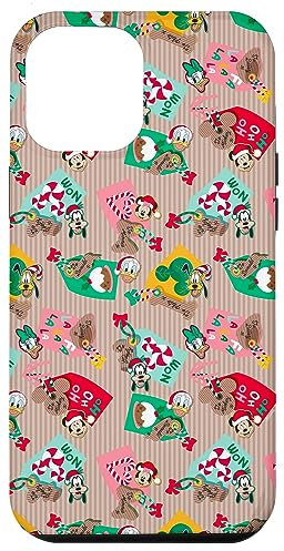 iPhone 13 Pro Max Disney Mickey Mouse & Friends Christmas Gift Tag Pattern Case