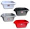 Pack of 2 - VPL Square Washing UP Bowl 3.3L - Small Sink Bowl - Kitchen - Mixing 4 Assorted Colour (10cm x 17cm x 22cm)