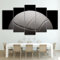 5 Stück Leinwand Wandkunst Weißer Volleyball Ohne Rahmen 150 X 100 Cm Poster Bilder Modulare Malerei Wanddekoration Artwork Wallpaper Wandbild Für Wohnzimmer Büro Home Decoration