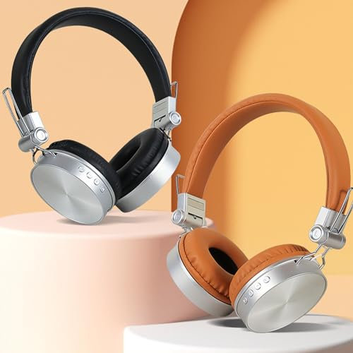 Updated Bluetooth Headphones Over Ear, Wireless Headphones with Microphone,Foldable Lightweight Headset with Deep Bass,HiFi Stereo Sound for Travel Work Cellphone Lightning Deals Of TodayPrime Member