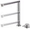 XJTNLB Grifo Cocina Plegable Bajo Ventana Cepillado Grifos de Cocina Fregadero Monomando Grifo Mezclador Cocina Fregadero Oculto de Elevación