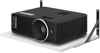 AREAJD Black White Small Mini Projector Mount, Projector Shelf/Cable Box Wall Mount/Router Wall Mount,Projector Wall Mount Floating,Projector Shelf for Wall,Projector Holder Stand Accessories