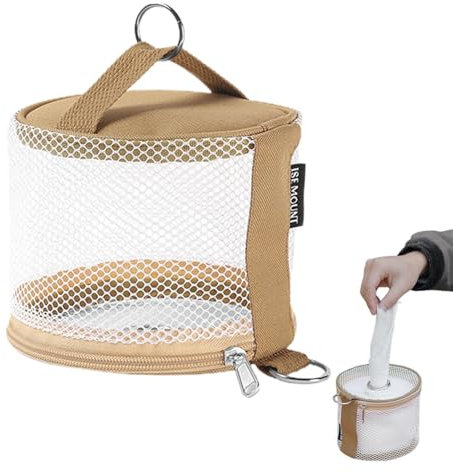 Mimoqk Camping Toilettenpapierhalter, wasserdichter Campingtoilettenpapierhalter, Toilettenpapierhalter, Toilettenpapierhalter für Camping aus robustem Oxford-Gewebe, wasserabweisend,