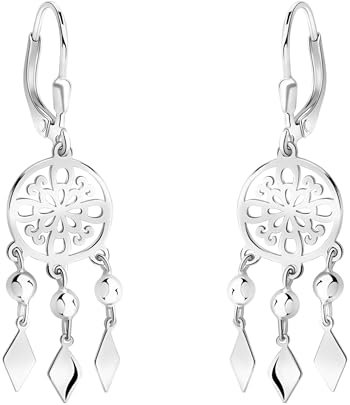 SOFIA MILANI - Damen Ohrringe 925 Silber - Ornamenten Traumfänger Ohrhänger - E2648