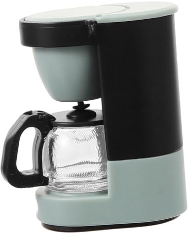 FOYTOKI Miniatures Decor Miniature Coffee Machine Miniature Items Plastic Mini House Coffee Makers