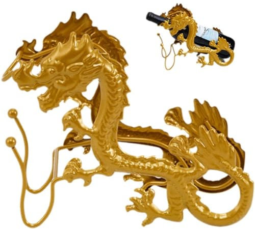 Muteitt Drachen-weinflaschenhalter, Chinesischer Drache, Weingläserhalter, Weinregal, Weinhalter, Ständer Für Zuhause, Bar, Arbeitsplatte, Dekoration