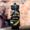 Wanapix | Bidon de Cyclisme Personnalisé | Couleur Noire | Gourde pour Vélo avec la Photo ou le Nom de Votre Choix | Capacité de 620 ml | Sans BPA | Aventure Vélo + Nom