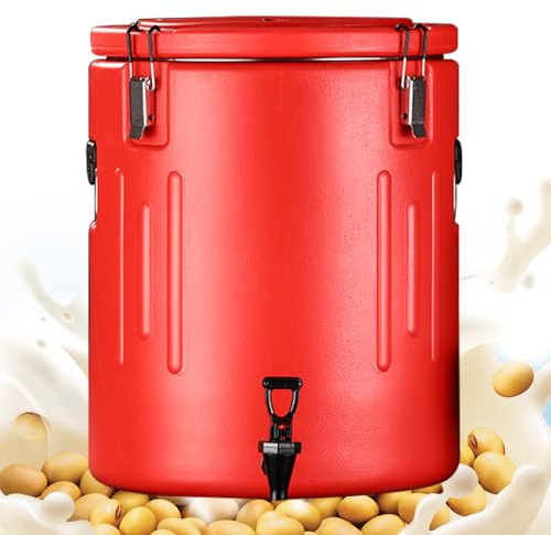 TRAGLO Distributeur de boissons isotherme, distributeur de boissons chaudes et froides avec intérieur en acier inoxydable 304, récipient isotherme avec bec verseur pour restaurant et bar(20L)