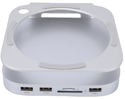 Plyisty Dock for Desktop Computer, 6 in 1 Aluminum Docking Station with USB A 3.2 10Gbps Ports and M.2 NVMe SSD Enclosure, for Thunderbolt 5 4 3 and USB Devices