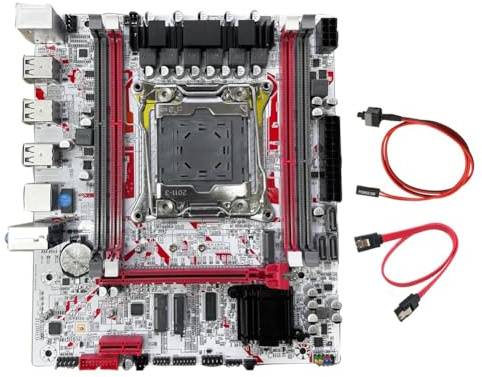 Prterver Carte Mère de de Bureau X99G757 LGA 2011-3 Prise en Charge de la Mémoire DDR3 Kit de Carte Mère X99 CPU E5 2666/2673/2676/2696 V3 Chip HM55