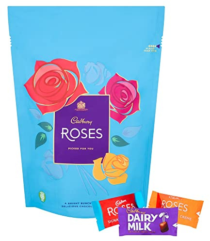 Cadbury Roses Bunch of Chocolates 357g. Christmas, Stocking Filling, Confectionery, Big Night In, Thank you Gift, Sharing Chocolates Carton, Present OFFICIAL