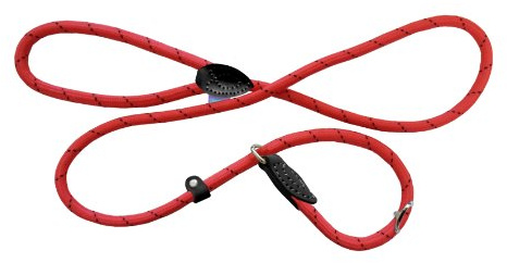 Dog & Co Mountain Rope Slip Lead Red/black 150cm