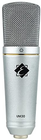 Eagletone UM30 Grigio - Microfono USB statico cardioide per PC e Mac per registrazioni broadcast e streaming, podcasting, conferenze, home studio, voice over