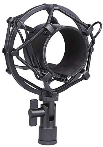 Koolertron Universal-Mikrofonspinne, für Kondensator-Mikrofone 50 mm schwarz