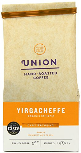 Union Hand Roasted Organic Yirgacheffe Ethiopia Coffee, 200g