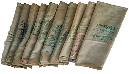 Armeeverkauf Kaffeesack Jutesack Original Pflanzenschutz Deko Basteln Garten 5+1 Pack