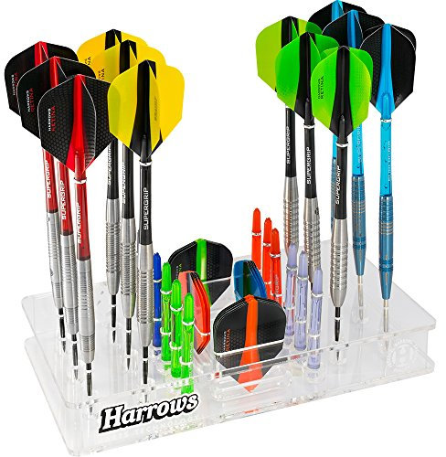 Harrows Dartpfeil-Ständer – fasst 12 Darts – Dart-Organizer aus Acryl