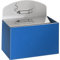 VAR | Wandascher mit Hinweisschild | HxBxT 87 x 140 x 98 mm | Stahlblech | enzianblau