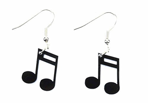 Miniblings Noten Klavier Musikerin Ohrringe Hänger Musik Sechzehntel Note 16tel - Handmade Modeschmuck I Ohrhänger Ohrschmuck versilbert