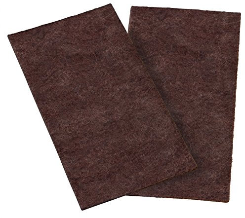 2x haggiy Filzzuschnitt - Bastelfilz ohne Kleber - 3,0 mm stark, braun, DIN A4 (210 x 297 mm)