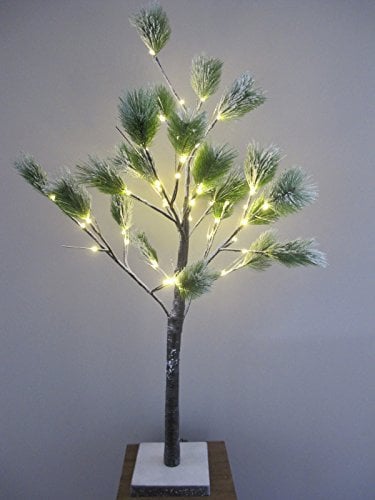 LED Kieferbaum Lichterbaum Kiefer beleuchtet Lichterzweig Lichterkette 48 LED 120 cm