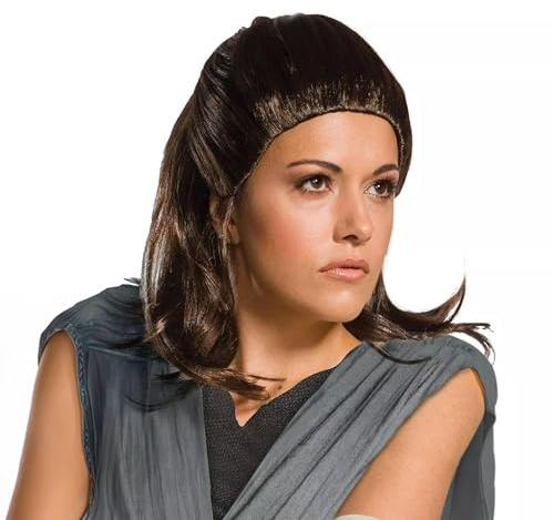 Generique - Rey-Damenperücke The Last Jedi Lizenz-Zubehör braun