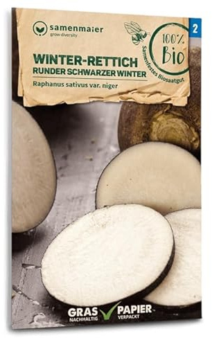 Samen Maier 726 Radis d'hiver rond noir (graines de radis bio)