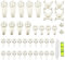 Set di ganci multifunzione, confezione da 39 pezzi, per appendere quadri, orologi, specchi su pareti in muratura e in cartongesso