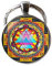 Sacred Geometrie-Schmuck, Sri Yantra Schmuck, Schlüsselanhänger für Herren, Sri Yantra Schlüsselanhänger