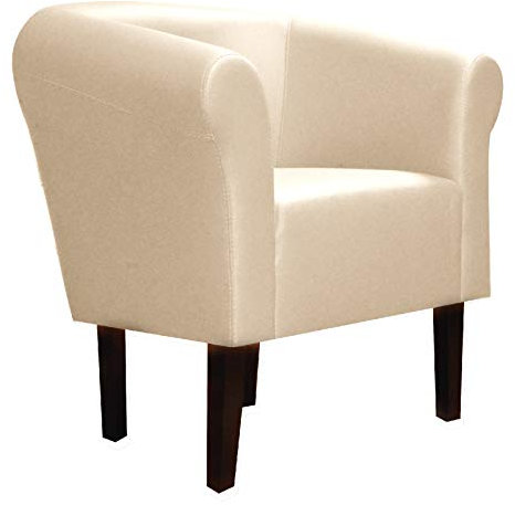 FORTISLINE Clubsessel Loungesessel Cocktailsessel Monaco 2 Kunstleder W425_01 (Beige)