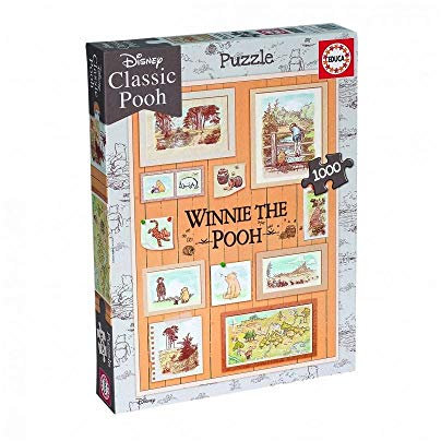 Educa Borras 18256 Winnie The Pooh 1000 Piece Photoframes Jigsaw Puzzle, Multi