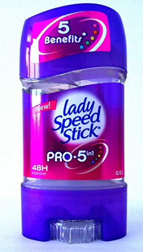 Pack of 3 Lady Speed Stick Gel Pro 5 in 1, 48H Anti-Perspirant Deodorant Gel