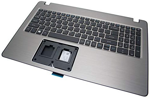 Acer Tastiera retroilluminata US Int. (US) + bauletto argento Aspire F15 F5-573 serie (originale)