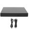 Fdit External DVD Drive for Laptop, USB 2.0 CD +/-RW DVD +/-R Optical Drive, Slot In Slim CD/DVD ROM Rewriter Writer Reader for OS8.6 Up (Black)