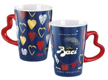 Perugina Tazza Cuori in ceramica con Baci classici 50gr. Da collezione! Limited Edition Love Amore